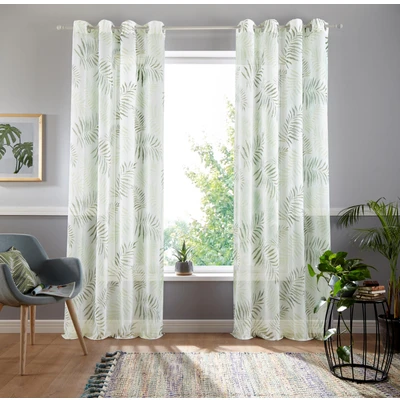 Abbildung von my home Gardine &quot;Paula&quot;, (1 St.), Halbtransparent, Voile, Polyester