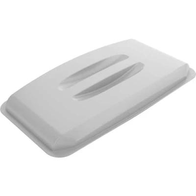 Abbildung von Durable Deckel Eco für Abfallbehälter Durabin 60L, Blauer Engel zertifiziert, grau, 1800504050