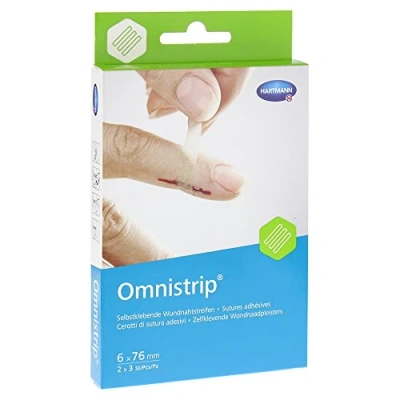 Abbildung von Omnistrip Wundnahtstreifen 6x76 mm