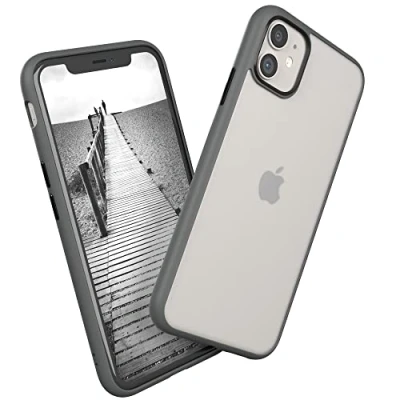 Abbildung von EAZY CASE Ultra Schutz Outdoor Hülle kompatibel mit iPhone 11, hochwertige Schutzhülle Aufprallschutz, Stoßfest und Kratzfest, dünne Handyhülle Kameraschutz, Anthrazit