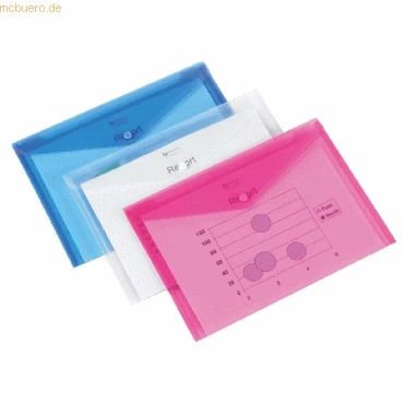Abbildung von Rexel 2101660 Dokumententaschen Ice ( A4 ) 5 Stück transparent klar