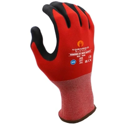 Abbildung von MCR Safety CONTOUR OLBA/Montagehandschuhe/Größe 9, 1 Paar/Rot/Höchste Qualität/Handschuhe Arbeitshandschuhe/For Automobil, Luft und Raumfahrt, Montage, Bauwesen/Bauherren, Labor/Pharma