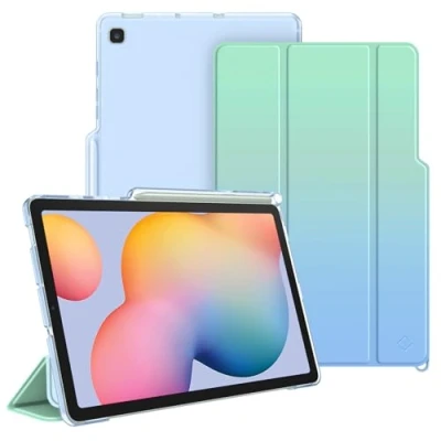Abbildung von Fintie Hülle für Samsung Galaxy Tab S6 Lite 10,4 Zoll 2024/2022/2020 Tablet Slim Schutzhülle mit Transparenter Rückseite Cover und Auto Schlaf/Wach Funktion, Farbverlauf