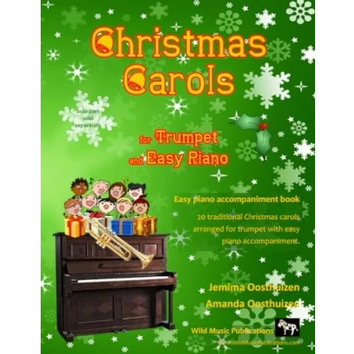 Abbildung von Christmas Carols for Trumpet and easy Piano: 20 Traditional with Piano accompaniment. Play The first of Trusty Book