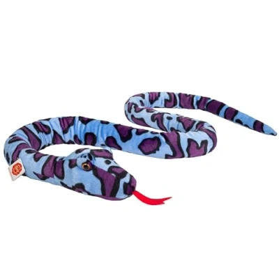 Abbildung von Teddy Hermann® Kuscheltier Schlange, 175 cm, lila/blau