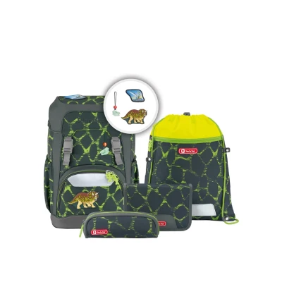 Abbildung von Step by Giant Schulranzen Set für Kinder, Größe: One Size, Dino life
