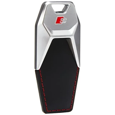Abbildung von Audi 3181900700 Schlüsselanhänger S Line Metall Leder Anhänger Keyring