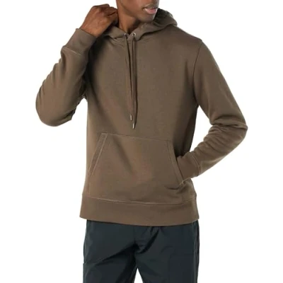 Abbildung von Amazon Essentials Herren Fleece Kapuzenpulli (erhältlich in den Größen Big &amp; Tall), Mittel Braun, S