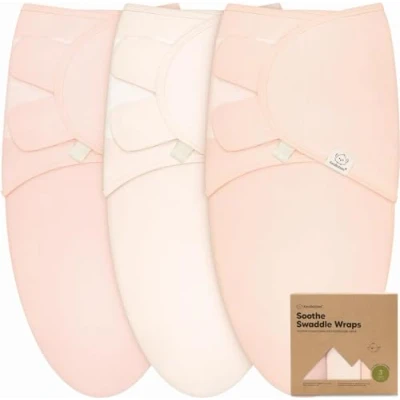Abbildung von KeaBabies 3 Pack Bio Baby Schlafsack zum Pucken Ergonomische Pucksack 0 Monate, Babyschlafsack Neugeborene, Pucktuch Baby, Puck Pucksack, Wickeldecke (Angelic)