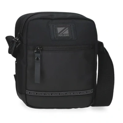 Abbildung von Pepe Jeans Stratford Umhängetasche schwarz 17 x 22 7,5 cm Polyester by Joumma Bags, Schwarz, Talla única,