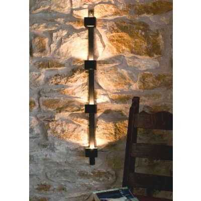 Abbildung von DanDiBo Teelichthalter Wandteelichthalter aus Metall Schwarz Wand Four Wandkerzenhalter 92 cm Kerzenhalter