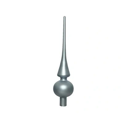 Abbildung von Kaemingk Christbaumspitze Glas 26cm hoch, D=6cm Weihnachtsbaumspitze hellblau Nebelblau matt