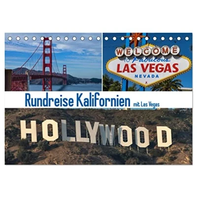 Abbildung von Rundreise Kalifornien mit Las Vegas (Tischkalender 2025 DIN A5 quer), CALVENDO Monatskalender