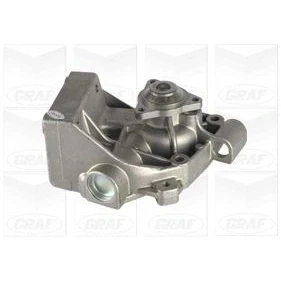 Abbildung von GRAF PA607 Wasserpumpe mit Dichtung mechanisch Stahlblech für Keilrippenriementrieb FIAT: Ducato II Pritsche/Fahrgestell, Bus