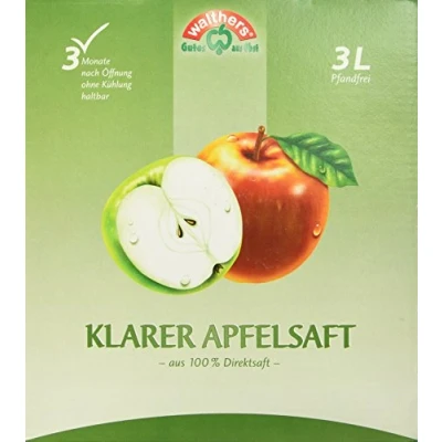 Abbildung von Walthers Apfelsaft Direktsaft klar (1 x 3 l Saftbox)