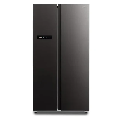 Abbildung von Midea MDRS791MIC28 Side by Kühl /Gefrierkombination/No Frost/WiFi Steuerung/Inverter Compressor/176,5 cm hoch/379 L Kühlen/213 Gefrieren/Doppelte Steuerung/SuperCool/37dB, Jazz Schwarz