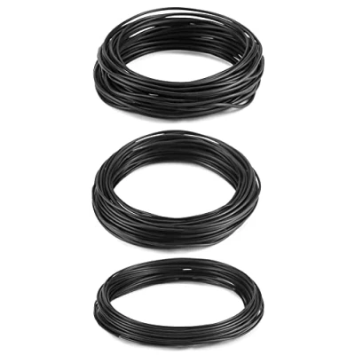 Abbildung von QWORK® 3 Größe Bonsai Draht Eloxiertes Aluminium für Pflanzen und Bäume, 1,0mm/1,5mm/2,0mm, 30 Meter Insgesamt