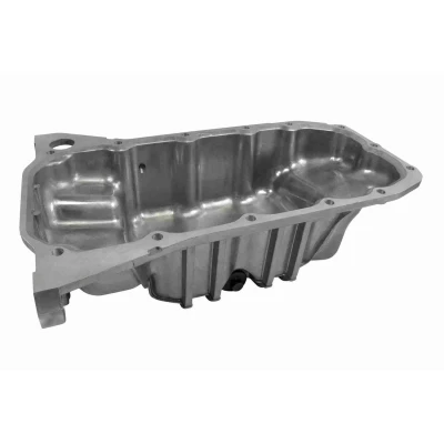 Abbildung von VAICO V25 0563 Ölwanne mit Ölablassschraube Dichtring, ohne Ölwannendichtung Aluminium Original Qualität FORD: MONDEO 4 Turnier, FIESTA 6