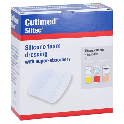 Abbildung von Cutimed Siltec Schaumverb.10x10 cm nicht 10 St