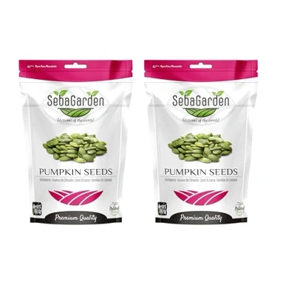 Abbildung von Seba Garden Kürbiskerne, 2Kg, Güteklasse AA, Rohproteinquelle, GWS (ohne Schale gewachsen), hoher Fasergehalt, Eisenquelle, gentechnikfrei (AA Klasse)