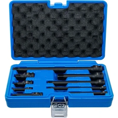 Abbildung von BGS 25145 Kraft Verlängerungs Satz 6,3 mm (1/4&quot;) / 10 (3/8&quot;) 12,5 (1/2&quot;) 9 tlg.