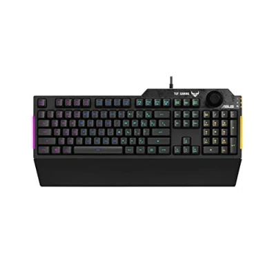 Abbildung von ASUS Tastatur K1 Gaming Keyboard französisches Layout 90MP01X0 BKFA00, Schwarz