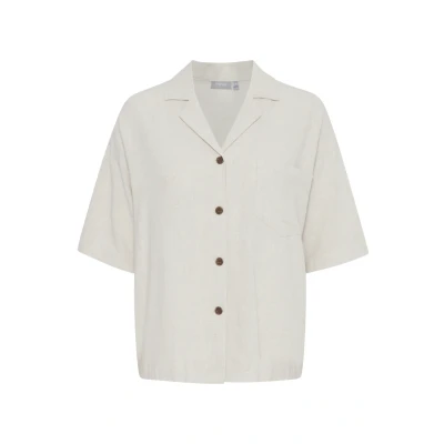 Abbildung von Fransa Hemdbluse, Damen, Größe: Large, Birch melange
