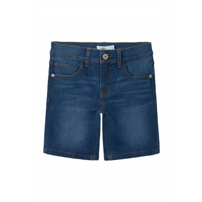 Abbildung von Name it kids Jungen Nkmsilas Slim L DNM Shorts 3339 Is Tb, Dark Blue Denim, 122 EU