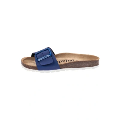 Abbildung von Palado Malta EGS Pantolette flach, Damen, Größe: 36, Blau matt Schuhe
