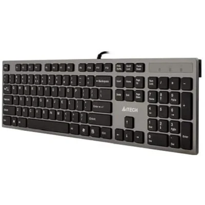 Abbildung von A4Tech KV 300H Tastatur USB QWERTY Schwarz, Grau Tastaturen (Standard, Verkabelt, USB, QWERTY, Grau)