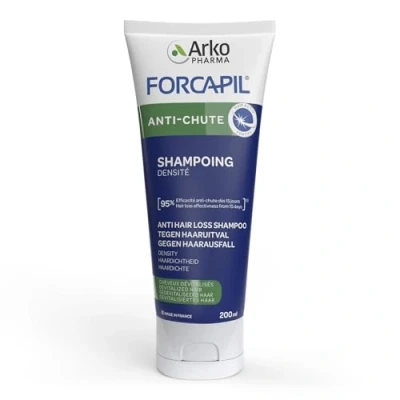 Abbildung von ARKOPHARMA FORCAPIL® Haarshampoo gegen Haarausfall Devitalisiertes Haar Vitalität Haarregeneration Schnelle Ergebnisse in 15 Tagen 200 ml