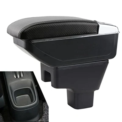 Abbildung von YJYWZH Armlehne Kompatibel Mit Suzuki SX4 2007 2013 Mittelkonsole Aufbewahrungsbox Doppelschicht Getränkehalter