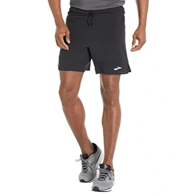 Abbildung von BROOKS 211454001 High Point 7&quot; 2 in 1 Short Shorts Herren Black Größe 35