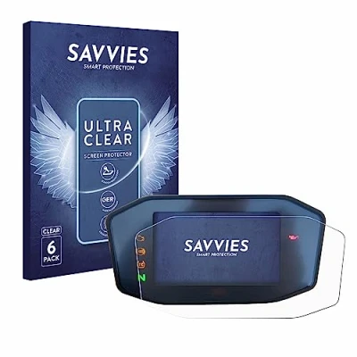 Abbildung von Savvies 6 Stück Schutzfolie für KTM 890 Duke R 2020 TFT Screen Displayschutz Folie Ultra Transparent