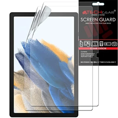 Abbildung von TECHGEAR 2 Stück Schutzfolie für Galaxy Tab A8 10.5 Zoll (SM X200 / SM X205) Screen Protector, Ultra Klare Bildschirmschutz Display folie Kompatibel mit Samsung 2021