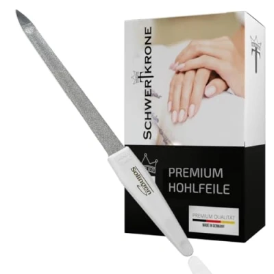 Abbildung von SCHWERTKRONE Hohlfeile Solingen Nagelfeile gewölbt für Maniküre und Pediküre 17, 5 cm Made in Germany