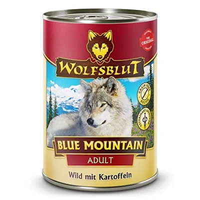 Abbildung von Wolfsblut Blue Mountain 6 x 395 g Wildfleisch Nassfutter Hundefutter Getreidefrei