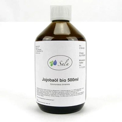 Abbildung von Sala Jojobaöl kaltgepresst bio 500 ml Glasflasche