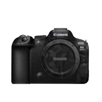 Abbildung von JJC Anti Kratz Schutz Aufkleber, kompatibel mit Canon EOS R6 Mark II R6II spiegellose Kamera, rutschfeste Kameragehäuse Skin Cover Film (Tarnmuster)