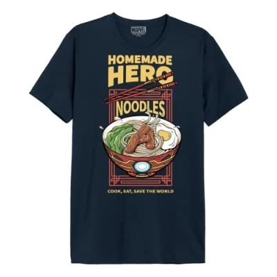 Abbildung von Marvel Herren memarcots274 T Shirt, Marineblau, XS