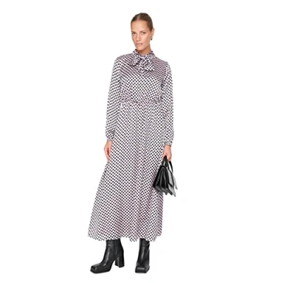 Abbildung von Trendyol Damen Design Relaxed Skater Stehkragen Webstoff Kleid, Schwarz, 40