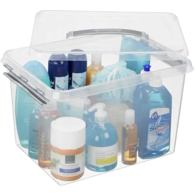 Abbildung von SUNWARE Q Line Box 22 Liter 400 x 300 260mm transparent/silber