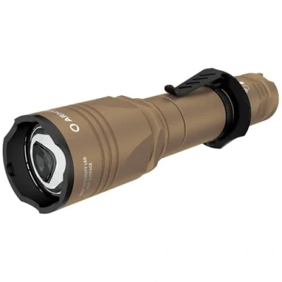 Abbildung von Touristenlaterne. Armytek. Dobermann Pro. Magnet USB. Sand (Warmes Licht)
