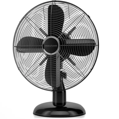 Abbildung von ProfiCare Ventilator mit Schwenkfunktion leise 3 Stufen Ø 30 cm Tischventilator 35W Fan sehr PC VL 3063 M schwarz