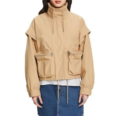 Abbildung von Esprit Übergangsjacke, Damen, Größe: Medium, Beige