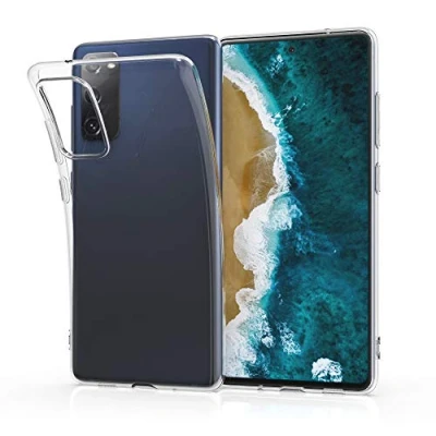 Abbildung von kwmobile Hülle kompatibel mit Samsung Galaxy S20 FE Silikon Handyhülle Transparent Handy Case in