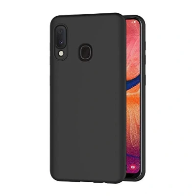Abbildung von AICEK Compatible Samsung Galaxy A20e Hülle, Schwarz Silikon Schutzhülle für Case TPU Bumper Handyhülle (5,8 Zoll)