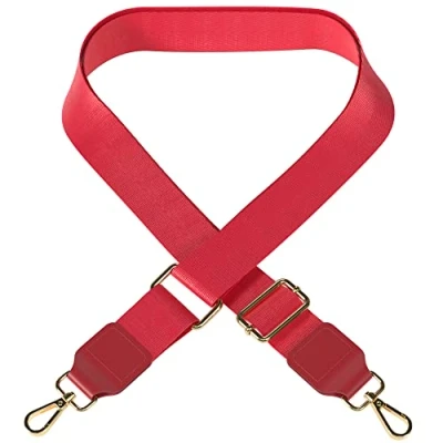 Abbildung von EAZY CASE Schulterriemen Schultergurte für Taschen unifarbend Wechselband Taschenriemen Festivalbag verstellbar universal Boho Rot