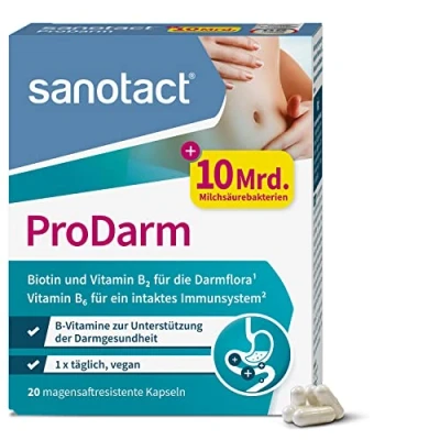Abbildung von sanotact ProDarm Kapseln, 10 Mrd. 20 St