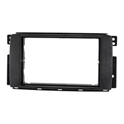 Abbildung von tomzz Audio Doppel DIN Radioblende passt für Smart Fortwo 451 ForFour 454 schwarz Autoradio